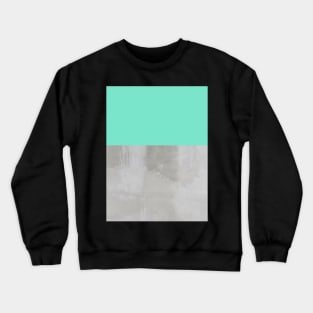 Pastel Green On Stone Crewneck Sweatshirt